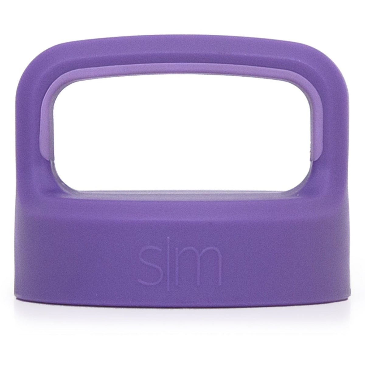 Small purple lid with handle, featuring deep purple outer body and lighter purple interior rim
