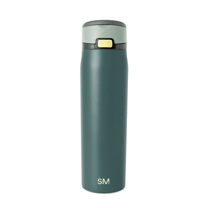 Tall cylindrical insulated tumbler with soft sage green matte finish and modern sleek design, featuring a smooth body and minimalist aesthetic for everyday use.