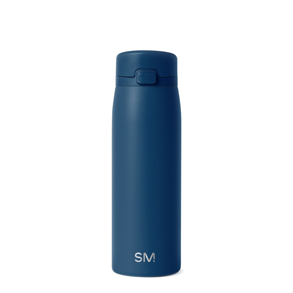 Matte teal cylindrical bottle with matching darker teal cap